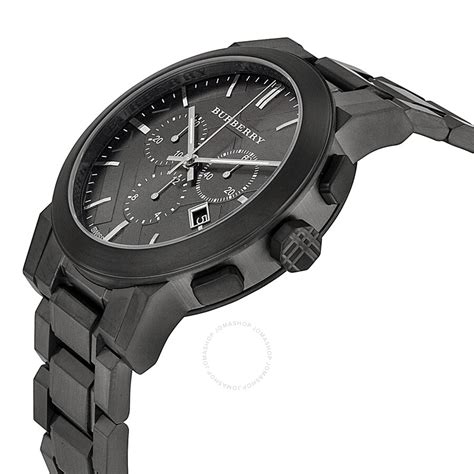 bu9354 burberry price|Burberry Chronograph Dark Grey Dial Black Ion .